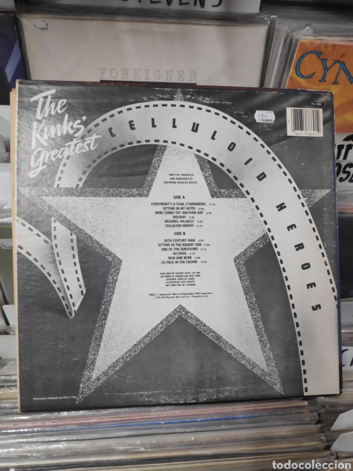 Discos de vinilo: The kinks greatest celuloid Heroes - Foto 2