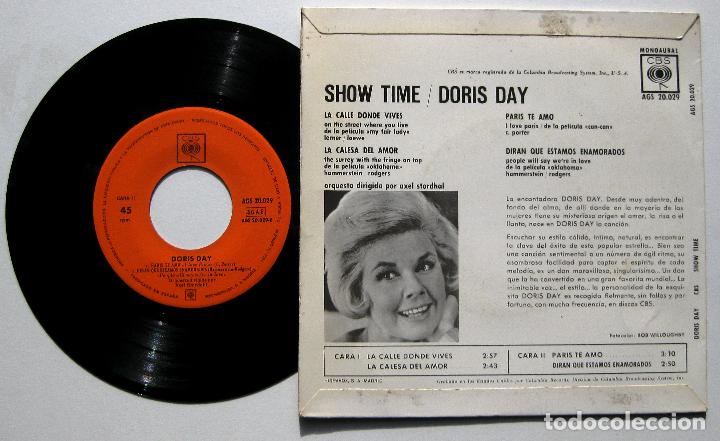Discos de vinilo: Doris Day - Show Time - EP CBS 1962 BPY - Foto 2