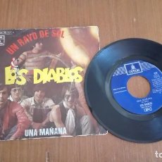 Discos de vinilo: LOS DIABLOS SINGLE UN RAYO DE SOL UNA MAÑANA ODEON 1970. Lote 230869425