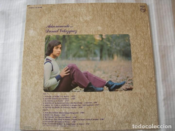 Discos de vinilo: A&Uacute;N RECUERDO / DANIEL VELAZQUEZ / LP - Foto 2