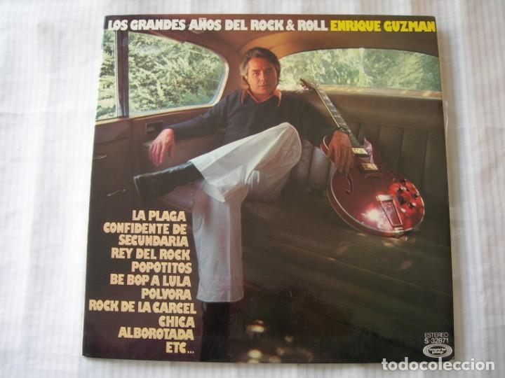 Disques de vinyle: LOS GRANDES A&Ntilde;OS DEL ROCK & ROLL / ENRIQUE GUZMAN