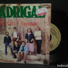 Discos de vinilo: MADRIGAL - PUEBLO COMUNERO/CANTAR ES DENUNCIAR (NOVOLA SINGLE 1978) ESPAÑA PEPETO. Lote 230929185