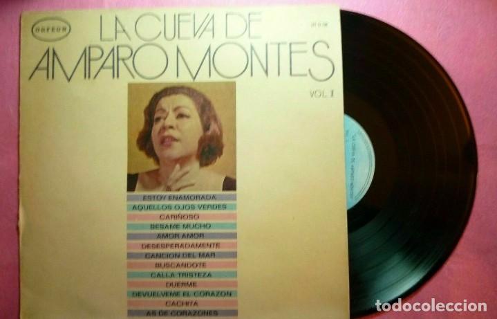 Disques de vinyle: LP AMPARO MONTES La Cueva De Volumen vol. 1- MEXICO press - ORFEON LPE-12-798 (EX-/EX+)