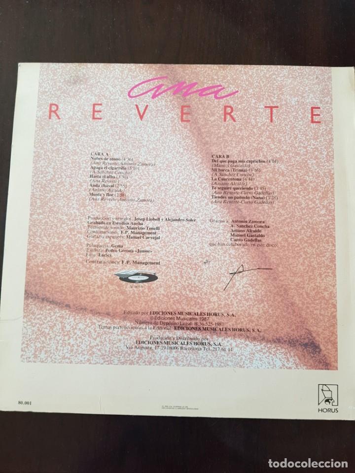 Discos de vinilo: Ana Reverte. Nubes de oto&ntilde;o 1987 - Foto 2