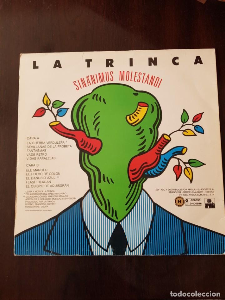 Discos de vinilo: La trinca. Sin &aacute;nimos molestandi - Foto 2
