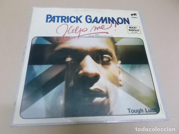 Discos de vinilo: PATRICK GAMMON (MAXI) HELP ME (2 TRACKS) A&Ntilde;O 1985 - Foto 1