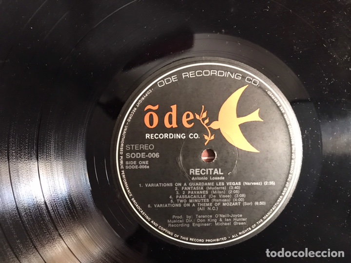 Discos de vinilo: Antonio Losada . Recital - Foto 5