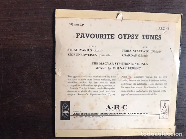 Discos de vinilo: Gypsy. The magyar symphonie strings - Foto 2