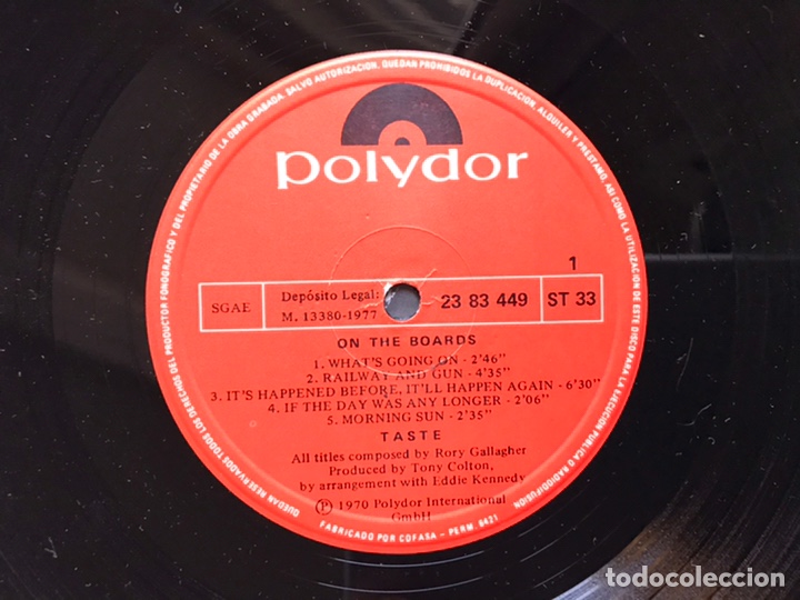 Discos de vinilo: On the boards. Taste - Foto 3