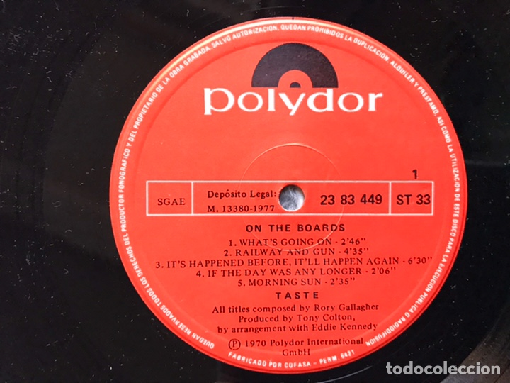 Discos de vinilo: Taste - Foto 4