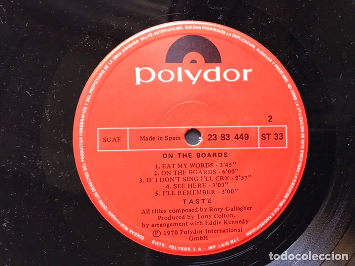 Discos de vinilo: Taste - Foto 5
