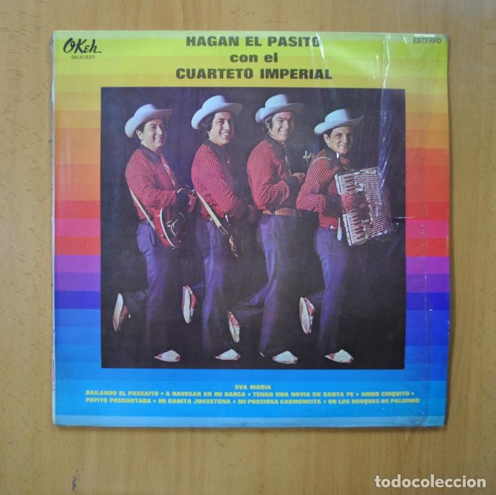 Discos de vinilo: CUARTETO IMPERIAL - HAGAN EL PASITO - LP - Foto 1