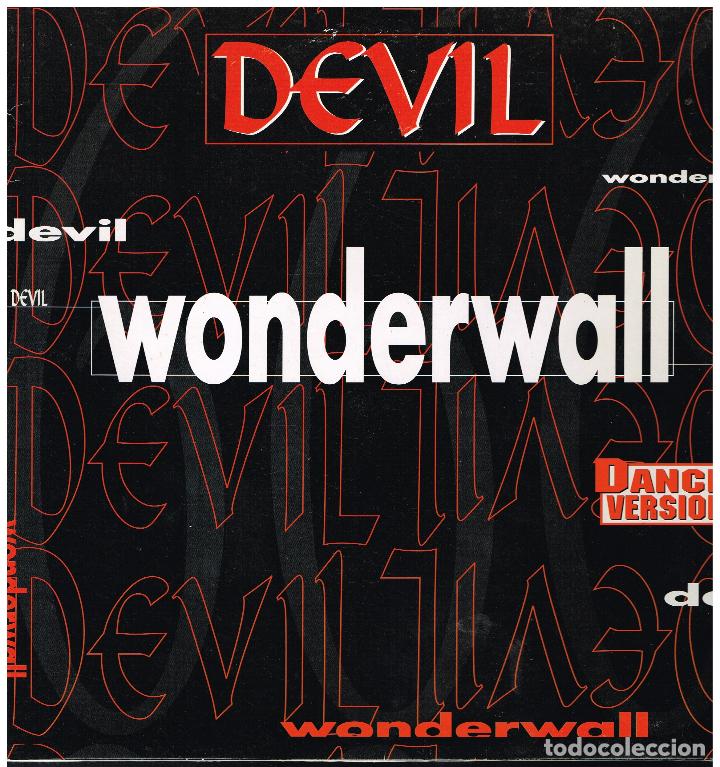 Discos de vinilo: DEVIL - WONDERWALL - MAXI SINGLE 1996 - Foto 1