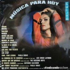 Discos de vinilo: MUSICA PARA HOY RECOPILACION BELTER 1967 LOS ROCKING BOYS LOS STOP PAULA RIBAS ANTONIO CALVARIO #