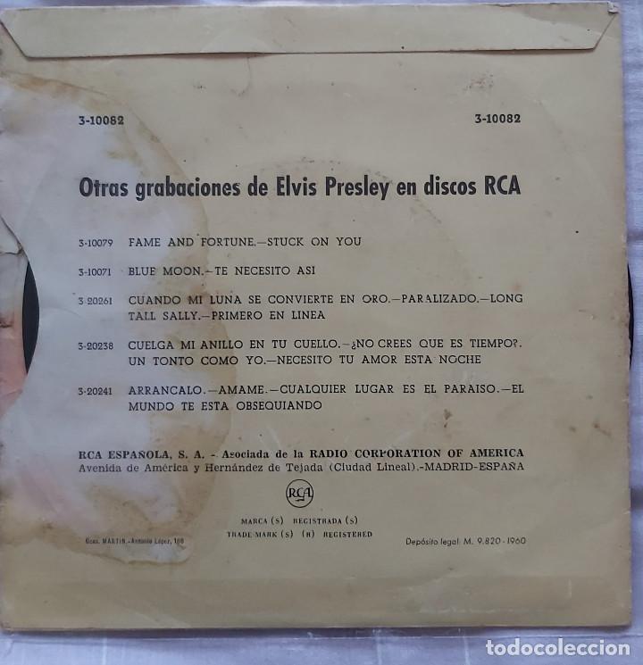 Discos de vinilo: ELVIS PRESLEY - ITS NOW OR NEVER - SINGLE RCA 1960 - Foto 4