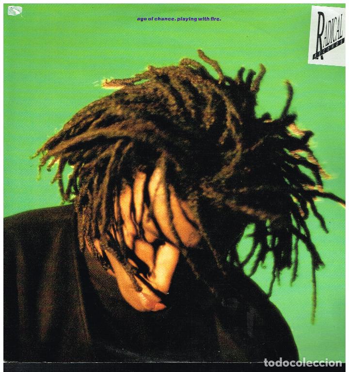 Discos de vinilo: AGE OF CHANGE - PLAYING WITH FIRE - MAXI SINGLE 1990 - Foto 1