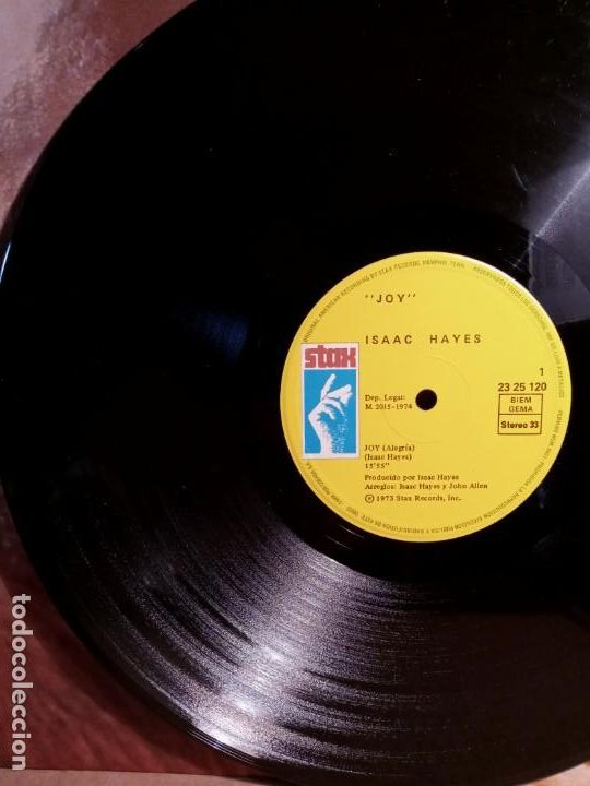 Discos de vinilo: ISAAC HAYES - JOY . - Foto 2