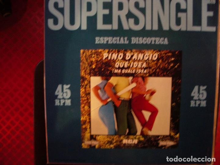 Discos de vinilo: PINO D&acute;ANGIO- QUE IDEA. MAXISINGLE. - Foto 2