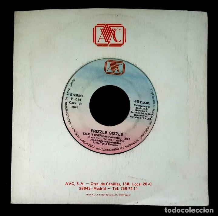 Discos de vinilo: FRIZZLE SIZZLE - Talk It Over - SINGLE 1988 - AVC - Foto 1