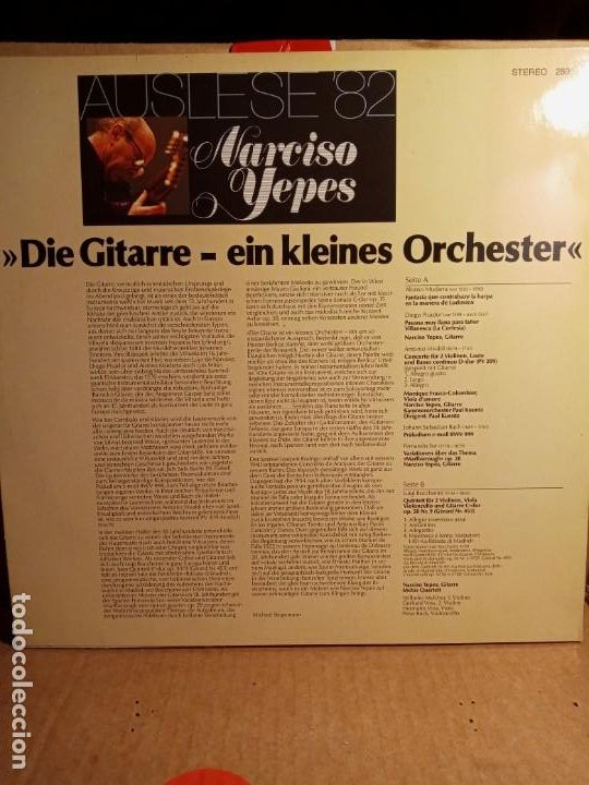 Discos de vinilo: NARCISO YEPES - AUSLESE 82 . - Foto 3