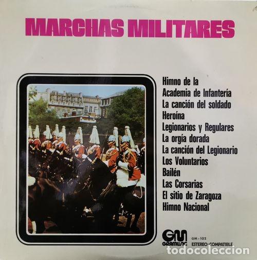 Discos de vinil: MARCHAS MILITARES POR BANDA DE MUSICA - LP DE VINILO MARCHAS MILITARES #