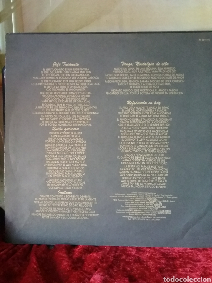 Discos de vinilo: DECIBELIOS 1989 TWINS RECORDS - Foto 3