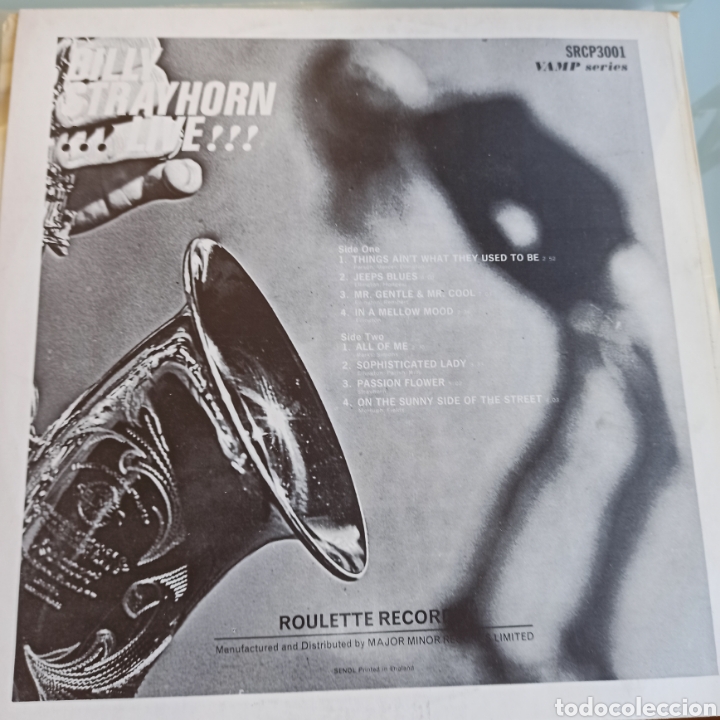 Discos de vinilo: Billy Strayhorn - !!!Live!!! (Roulette - SRCP 3001, UK, 1969) - Foto 2