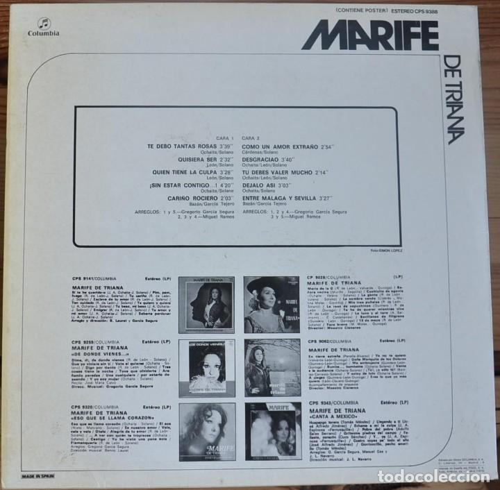 Discos de vinilo: Marif&eacute; De Triana LP 1975 - Foto 2