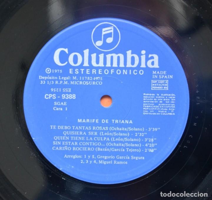 Discos de vinilo: Marif&eacute; De Triana LP 1975 - Foto 5