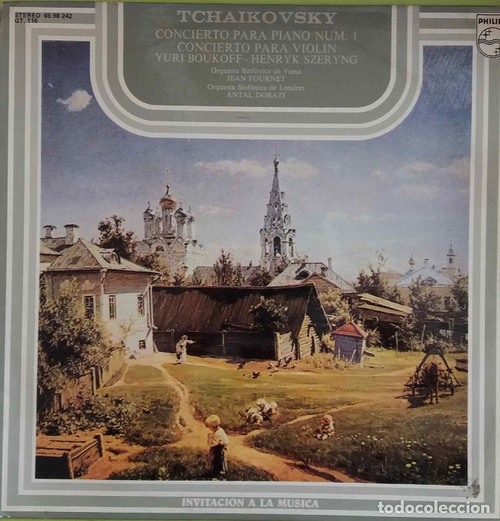 Discos de vinilo: TCHAIKOVSKY.CONCIERTO PIANO N&ordm; 1.CONCIERTO PARA VIOLIN.A.DORATI.J.FOURNET.Y.BOUKOFF. LP ESPA&Ntilde;A