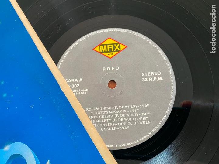 Discos de vinilo: ROFO (ROFOS THEME) LP ESPA&Ntilde;A 1988 (B-16) - Foto 2