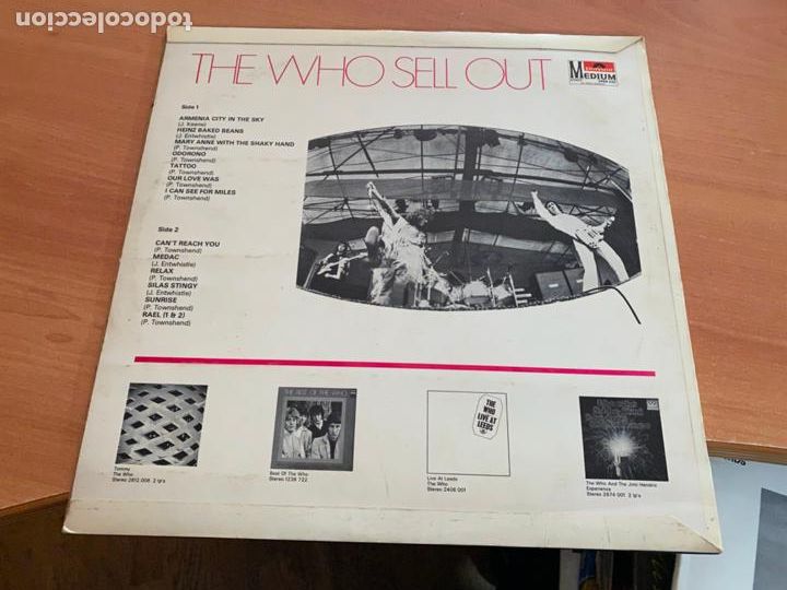 Discos de vinilo: THE WHO (SELL OUT) LP (B-16) - Foto 3