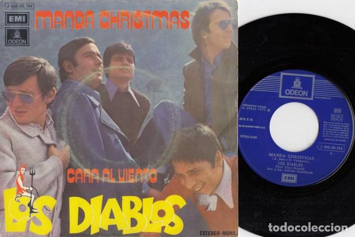 Discos de vinilo: LOS DIABLOS - MANDA CHRISTMAS - SINGLE VINILO - Foto 1
