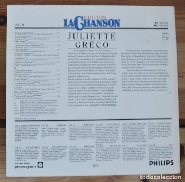 Discos de vinilo: Juliette Gr&eacute;co LP HOLLAND - Foto 4