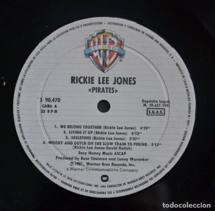 Discos de vinilo: Rickie Lee Jones - Pirates LP 1981 - Foto 4