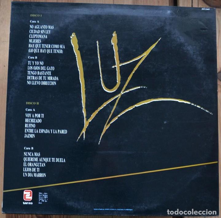 Discos de vinilo: Luz Casal &lrm;&ndash; Luz 2 LP - 1990 - Foto 2