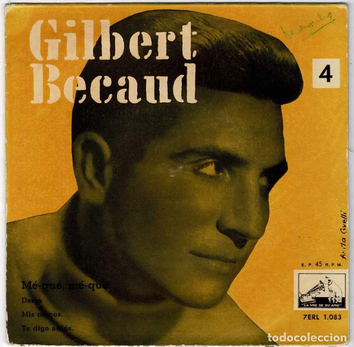 Discos de vinilo: Gilbert Becaud No. 4 - M&eacute;-Qu&eacute;, M&eacute;-qu&eacute; + 3. EP - Foto 1