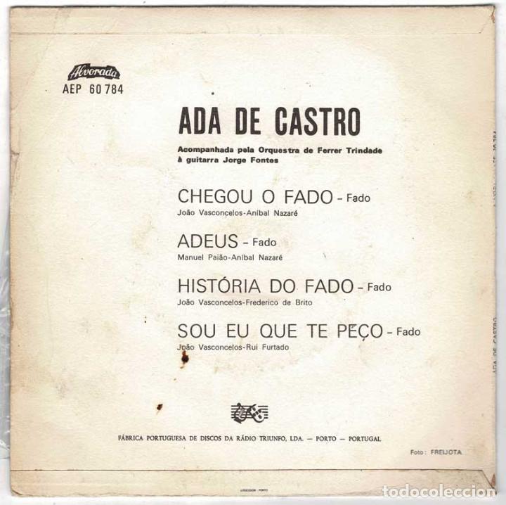 Discos de vinilo: Ada de Castro - Chegou O Fado + 3. EP - Foto 2