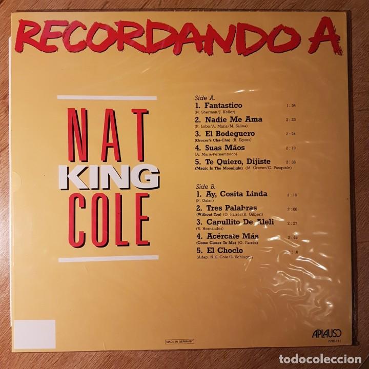 Discos de vinilo: LP RECORDANDO A NAT KING COLE - Foto 2