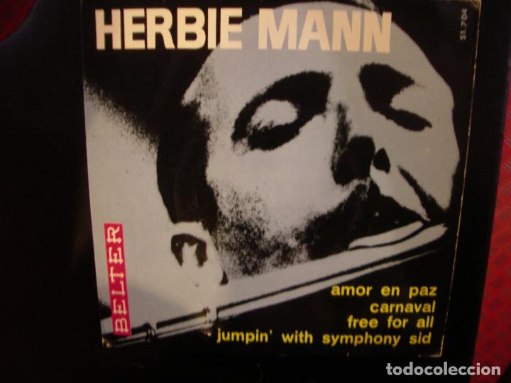 Discos de vinilo: HERBIE MANN- AMOR EN PAZ. EP. - Foto 1