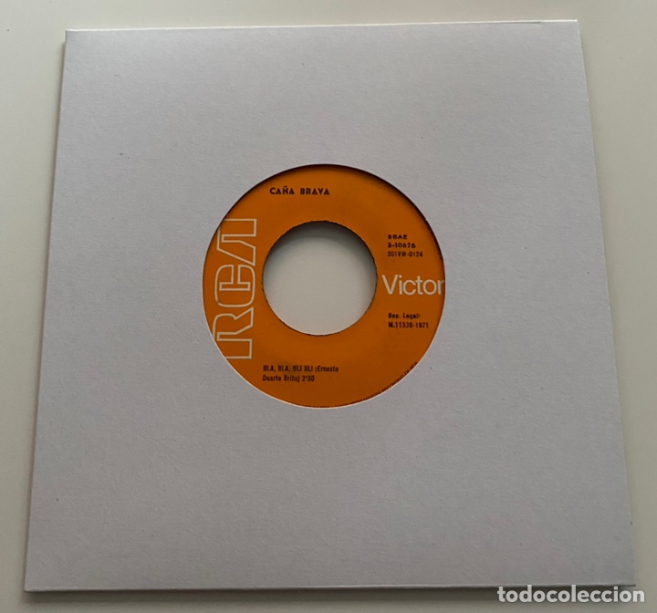 Disques de vinyle: CA&Ntilde;A BRAVA-DUM,DUM/BLA ,BLA,BLI BLI/SINGLE 1971 RCA VICTOR 3-10626,ESPA&Ntilde;A.