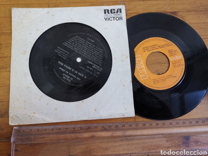 Discos de vinilo: Disco de vinilo de 1974 Els de la Penya, Visca el Bar&ccedil;a. - Foto 1