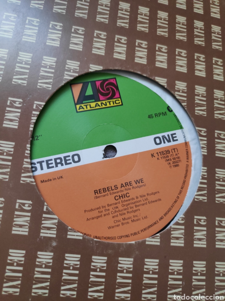 Discos de vinilo: Vinilo -12 - Chic - Rebels are we - Maxi single - Foto 1