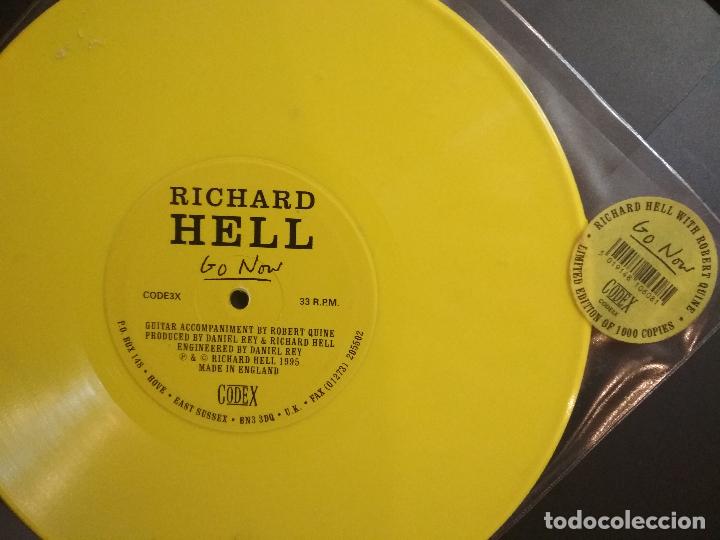 Discos de vinilo: Richard Hell With Robert Quine &lrm;&ndash; Go Now single 10&rdquo; Sello: CodeX &lrm;&ndash; CODE3X uk 1995 pepeto - Foto 1