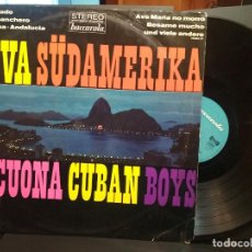 Discos de vinilo: THE LECUONA CUBAN BOYS VIVA SUDAMERICA LP LATIN JAZZ RUMBA CHA CHA CHA BOLERO GERMANY PEPETO. Lote 232300665