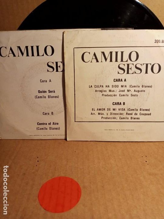 Discos de vinilo: CAMILO SESTO - 3 SINGLES . - Foto 6