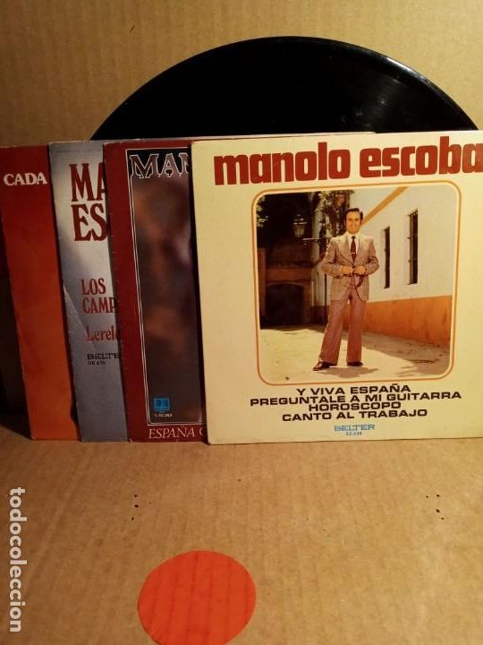 Discos de vinilo: MANOLO ESCOBAR - 4 SINGLES . - Foto 1