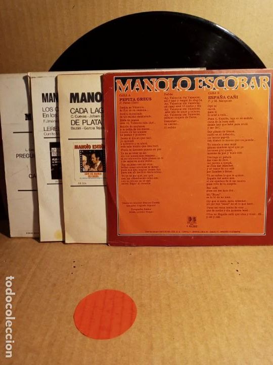 Discos de vinilo: MANOLO ESCOBAR - 4 SINGLES . - Foto 6