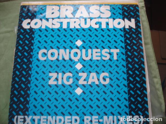 Discos de vinilo: Brass Construction Conquest / Zig Zag (Extended Re-Mixes) - Foto 1