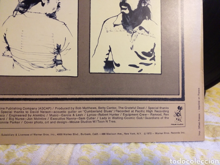 Discos de vinilo: THE GRATEFUL DEAD WORKINGMANS DEAD EDICION FRANCESA - Foto 5